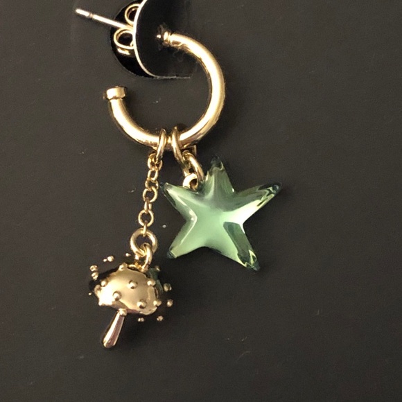 Coach x Observed By Us Mismatch Star & Mushroom Huggie Hoop Earrings NWT & Box - Picture 9 of 15